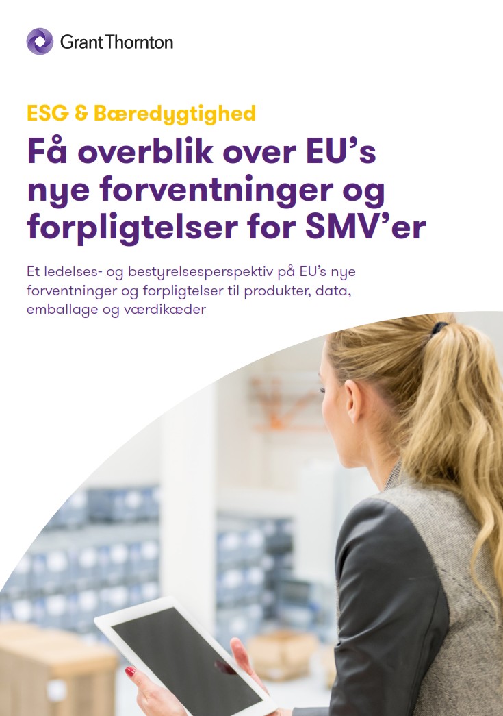 Få overblik over EU’s nye bæredygtighedskrav til SMV’er